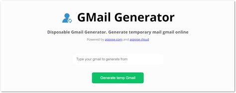 generador de gmail temporales.